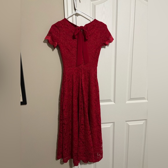90’s Vintage Jodi California Red Dress - Picture 2 of 2